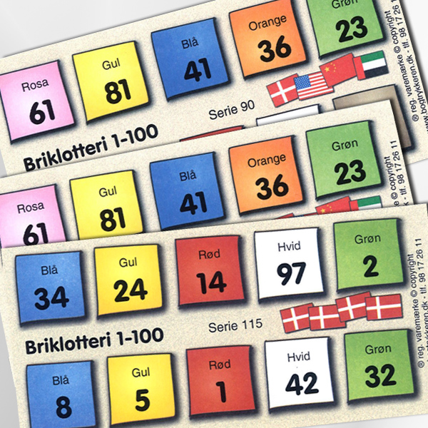 Briklotterier Bogtrykkerg rden N rresundby