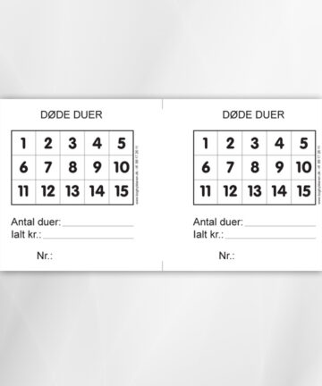Døde duer - Prisgruppe A, 1-15